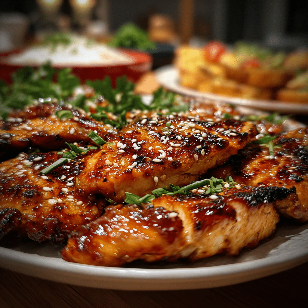 Honey Garlic Chicken Dinner