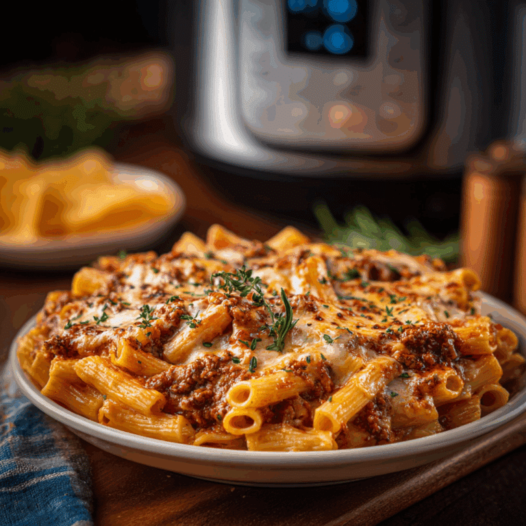 Instant Pot Creamy "Baked" Ziti