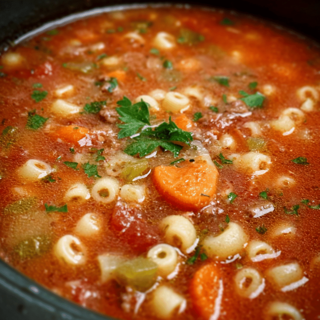 Olive Garden Pasta E Fagioli Soup in a Crock-Pot