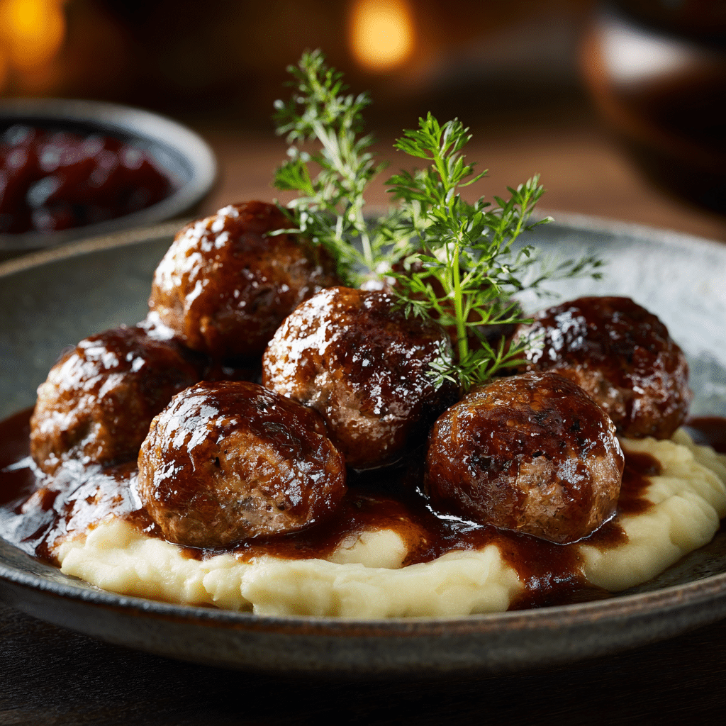 Swedish Meatballs with Rich Gravy