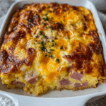 Ham and Cheese Breakfast Casserole