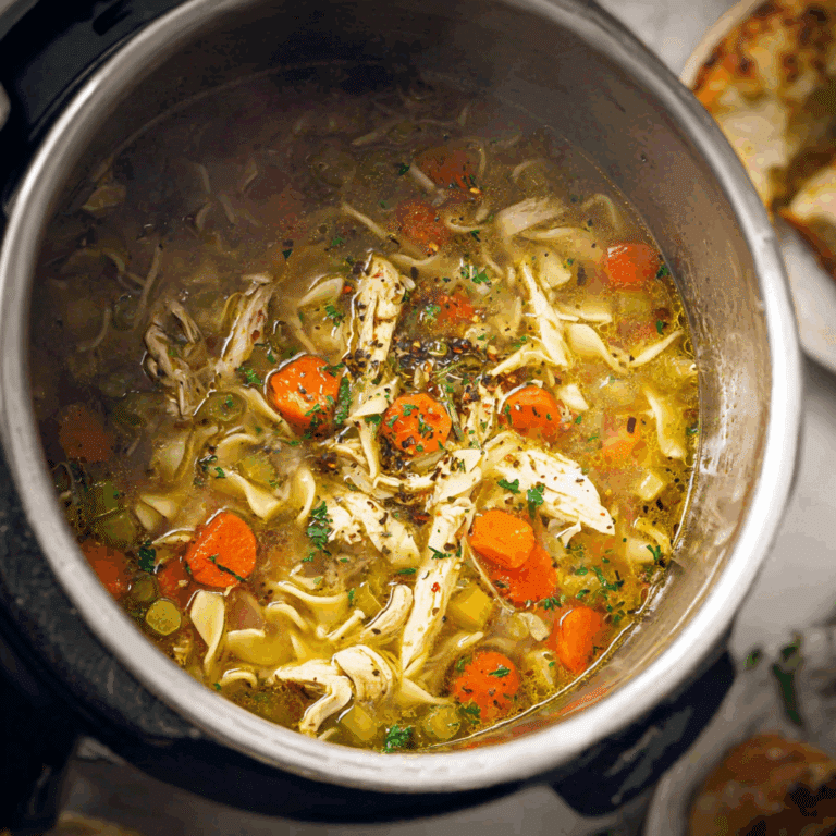Instant Pot Chicken Noodle with Vegetables