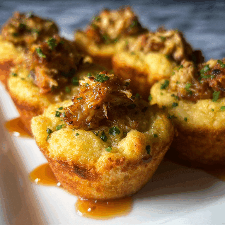 Mini Cornbread Crab Muffins