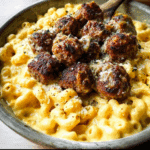 Mini Meatball Mac and Cheese