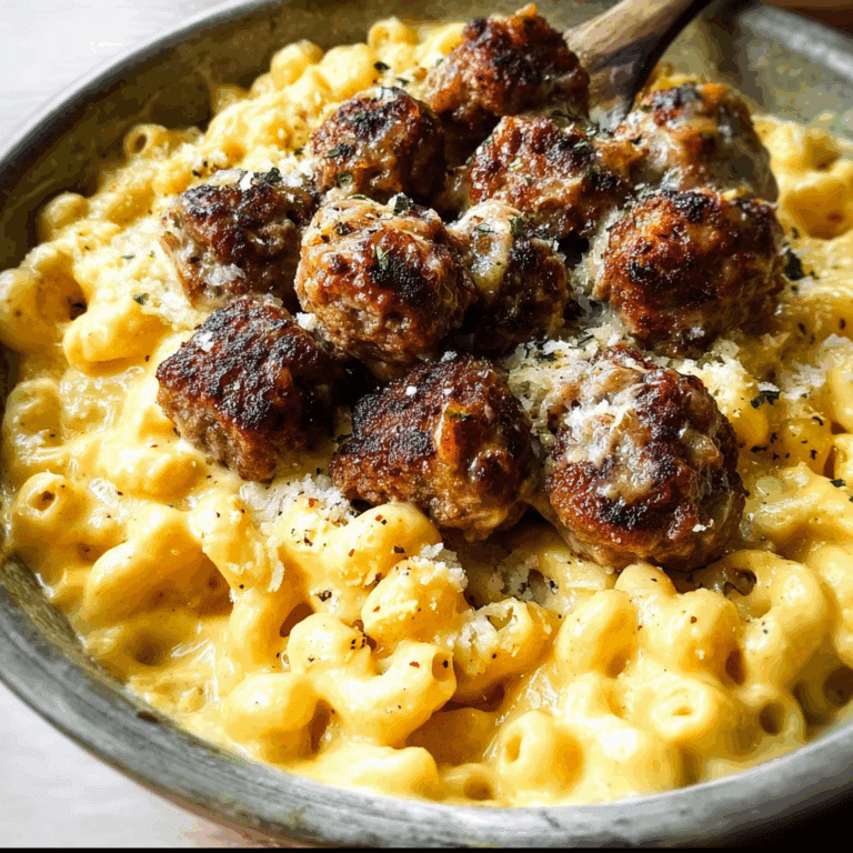 Mini Meatball Mac and Cheese
