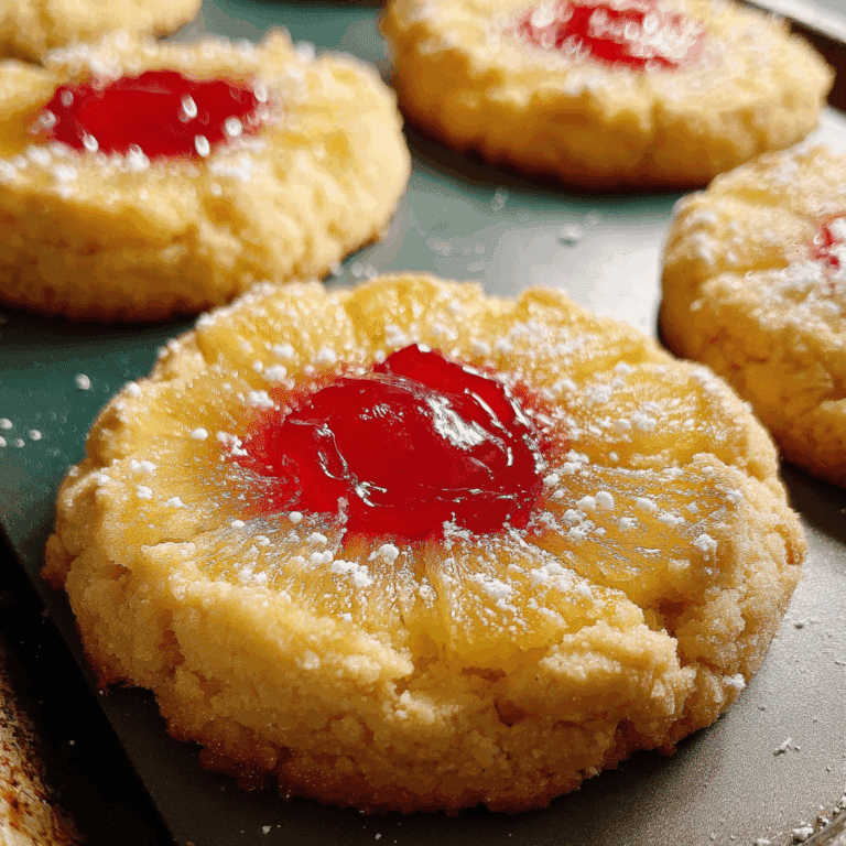 Pineapple Upside Down Cookies