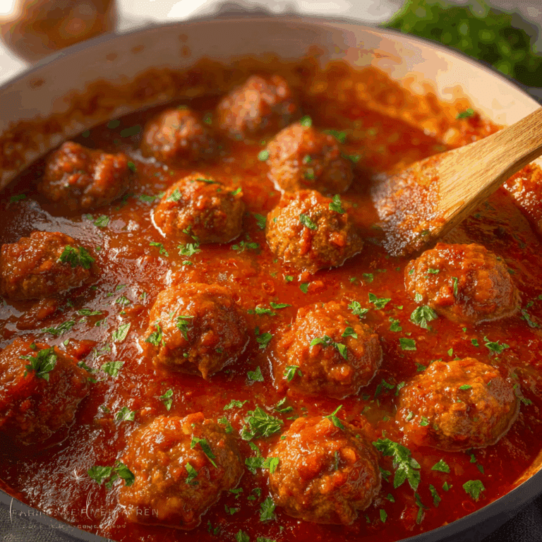 Porcupine Meatballs in Tomato Sauce