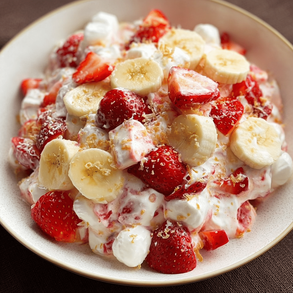 Strawberry Banana Cheesecake Salad