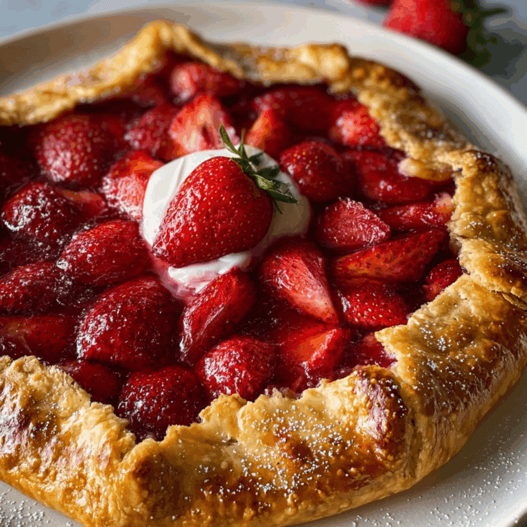 Strawberry Galette with Fresh Pie Crust