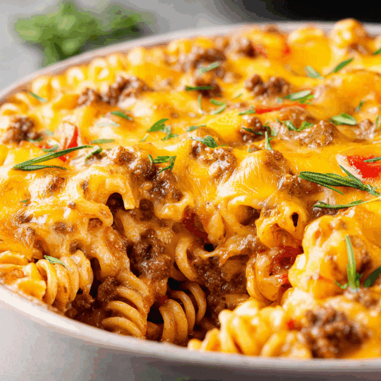 Cheeseburger Casserole