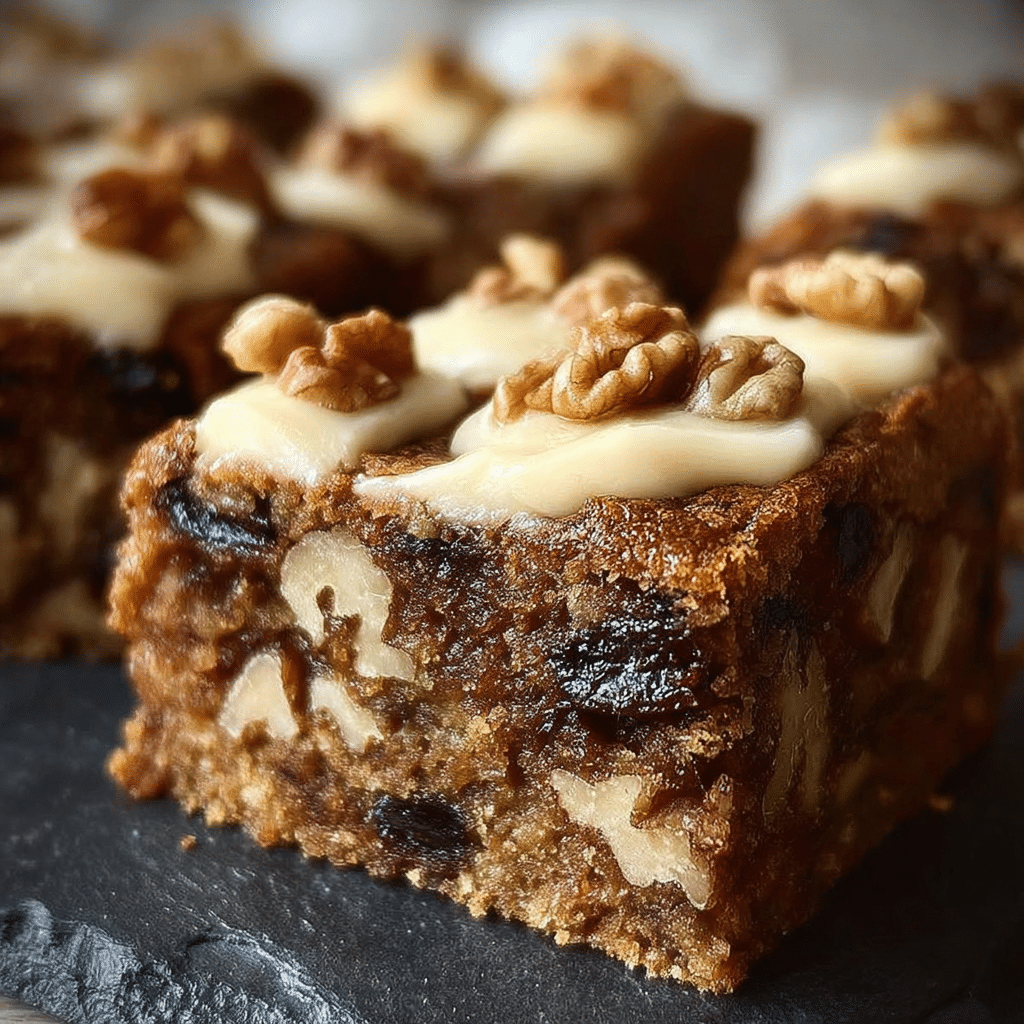 Date and Walnut Traybake Cake