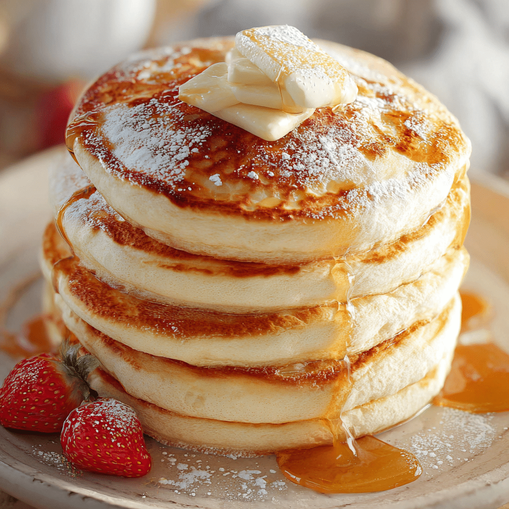 Eggless Light and Fluffy Pancakes
