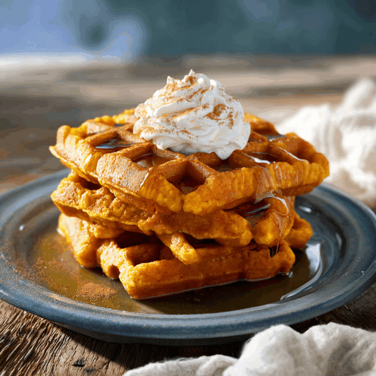 Pumpkin Spice Waffles