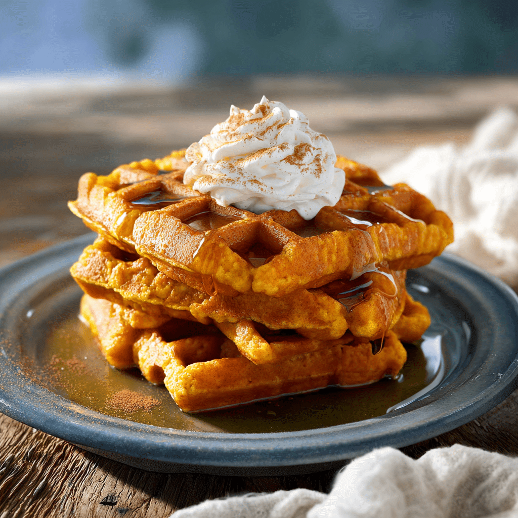 Pumpkin Spice Waffles