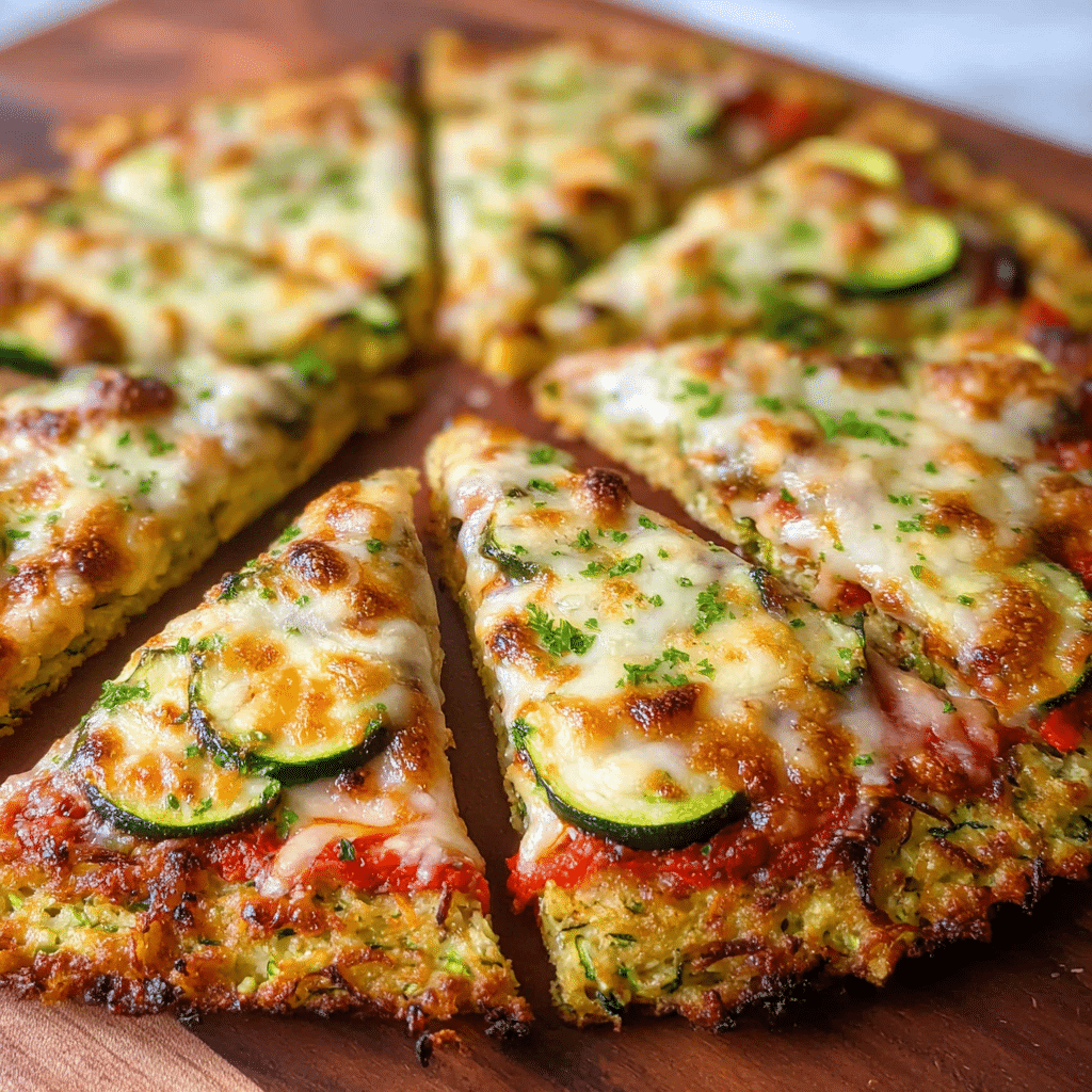 Zucchini-Crusted Pizza