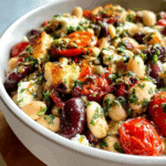 Baked Feta & Bean Salad