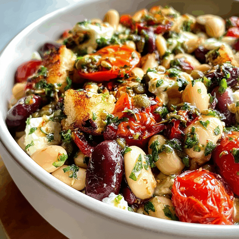 Baked Feta & Bean Salad