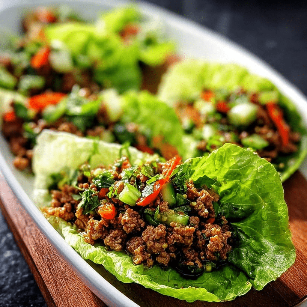 Beef Lettuce Wraps