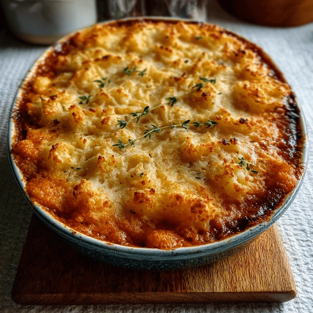 Lamb, Harissa & Cauliflower Shepherd’s Pie