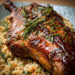 Maple & Chilli-Glazed Leg of Lamb