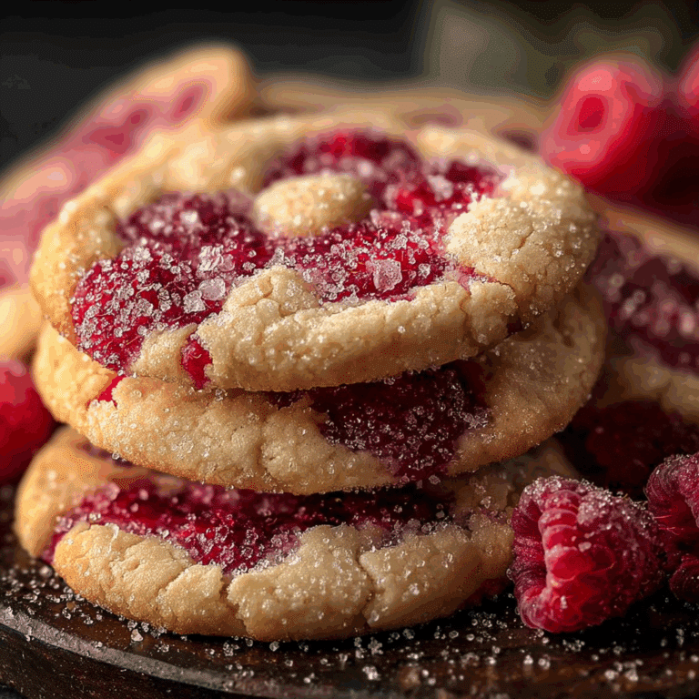 Soft and Chewy Raspberry Sugar Cookies
