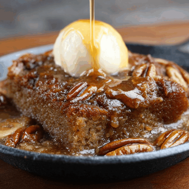 Sticky Banana, Date & Pecan Skillet Pudding