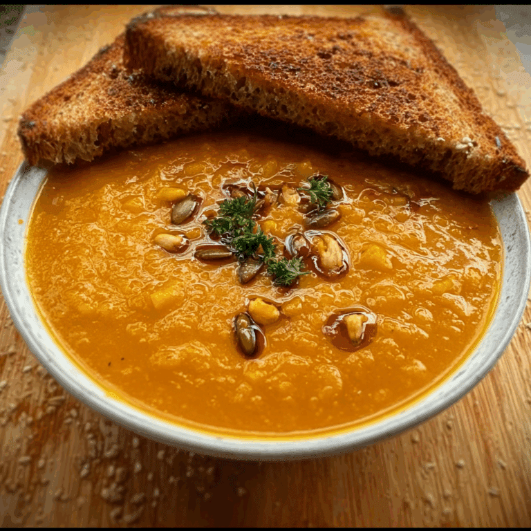 Tikka Red Lentil Soup and Mango Chutney Onion Cheese Toasties