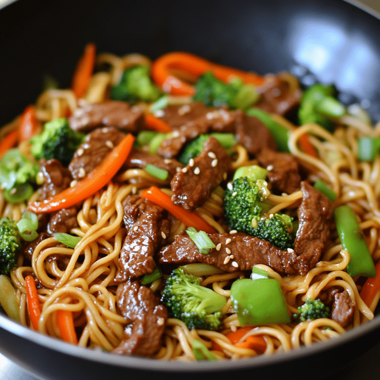 Beef Broccoli Noodles