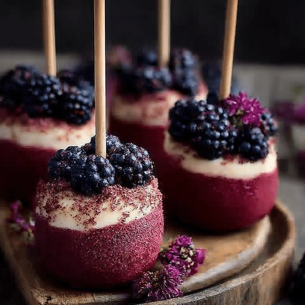 Blackberry Cheesecake Pops
