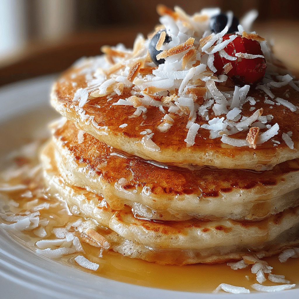 Coconut Cream Pancakes