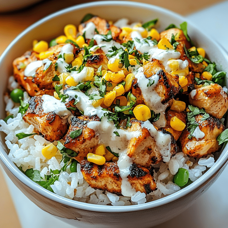 Corn Chicken Rice Bowl