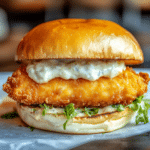 Crispy Fried Cod Sandwich