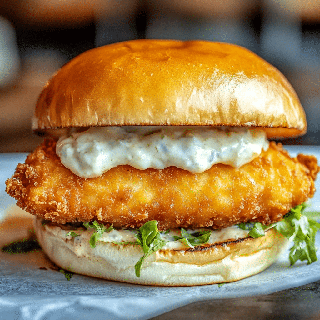 Crispy Fried Cod Sandwich