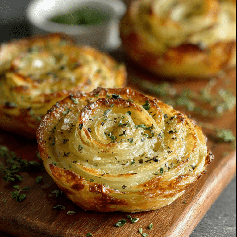 Garlic Herb Muffin Pan Potato Galettes