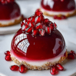 Glossy Pomegranate Mousse Domes