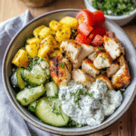 Greek Chicken Tzatziki Bowls
