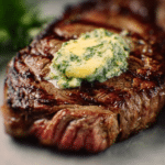 Grilled Steak with Herb Butter