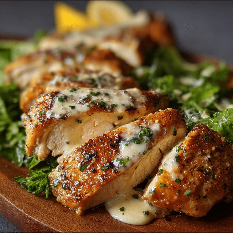 Melt-In-Your-Mouth Caesar Chicken