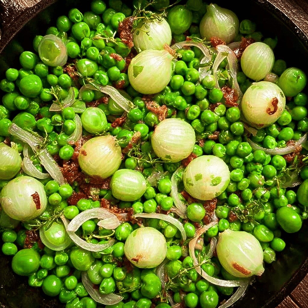 Minty Peas and Onions