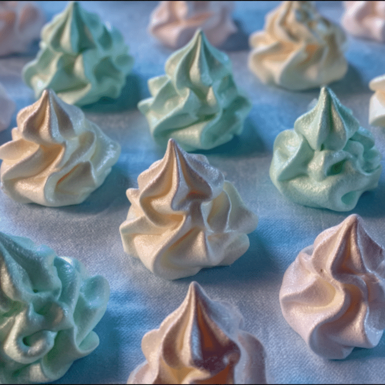 Pastel Meringue Cookies