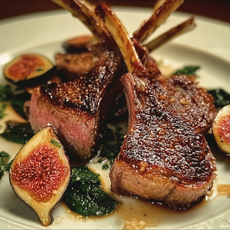 Rack of Lamb with Figs
