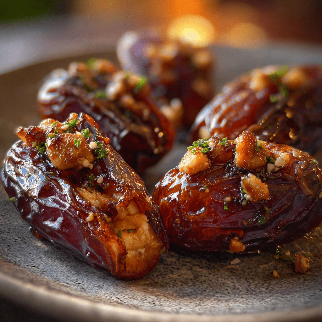 Roasted Stuffed Dates