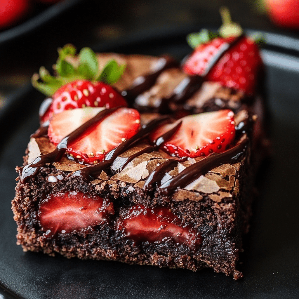 Strawberry Brownies Recipe