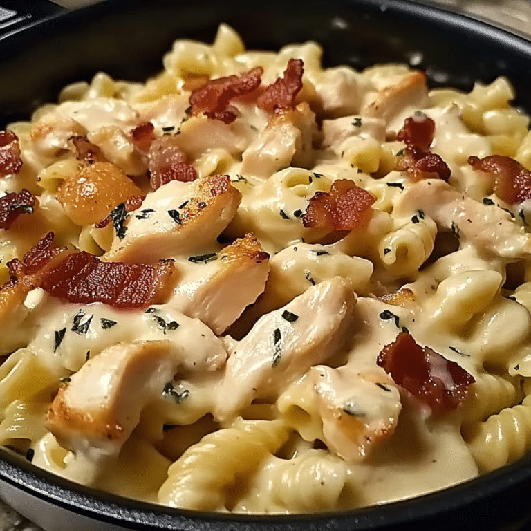Sweet and Creamy Chicken Bacon Ranch Pasta