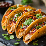 Asian Chicken Wonton Tacos