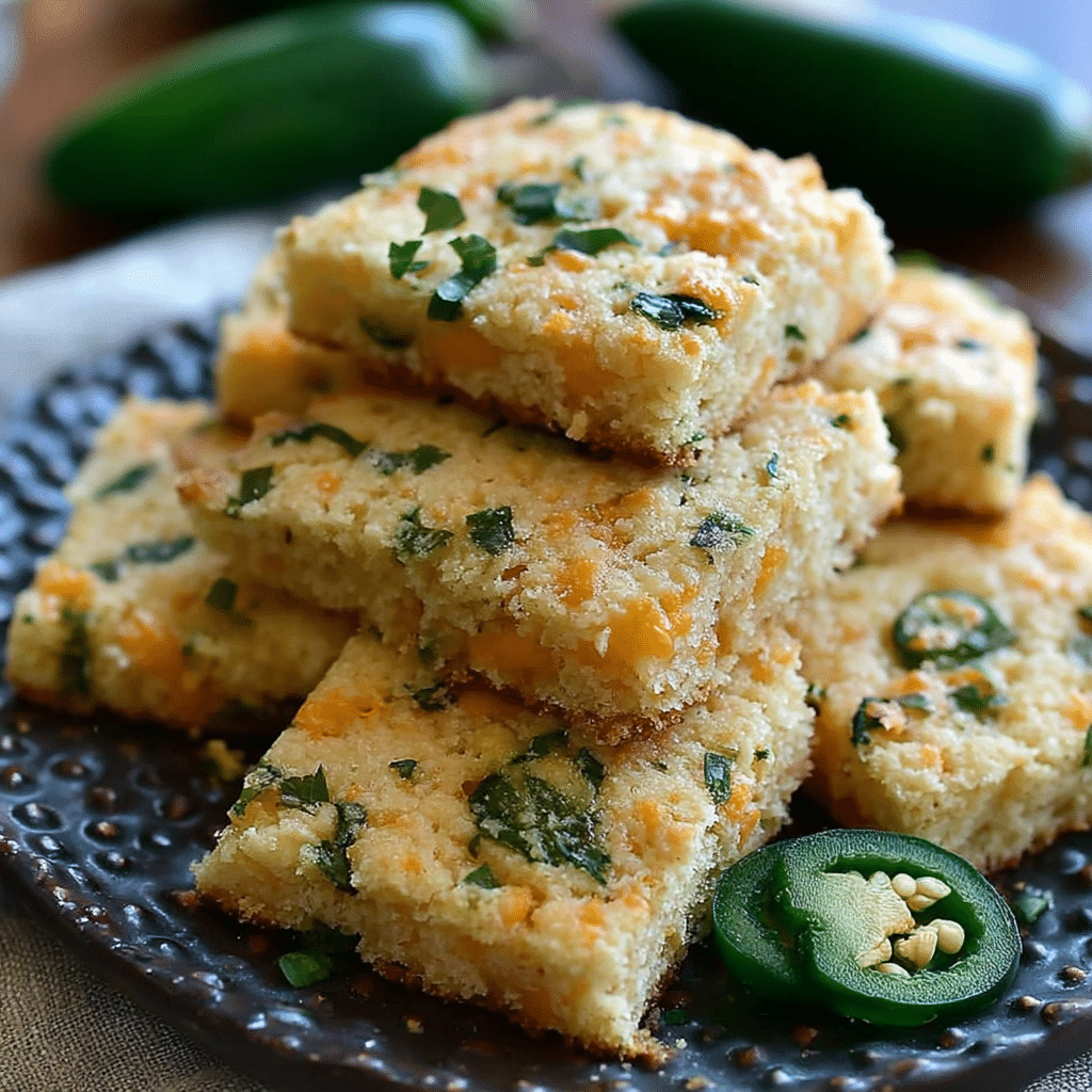 Cheesy Jalapeño Shortbread