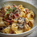 Creamy Bacon & Mushroom Pasta