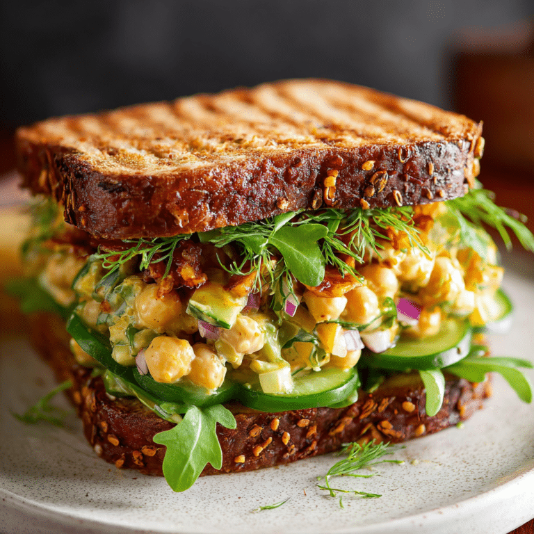 Grilled Chickpea Salad Sandwich