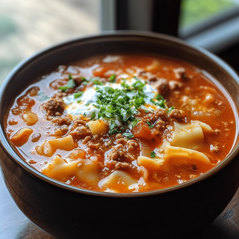 Lasagna Soup