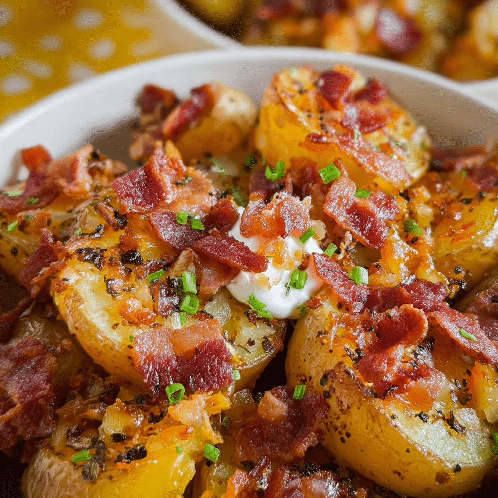 Loaded Bacon & Roasted Garlic Potatoes